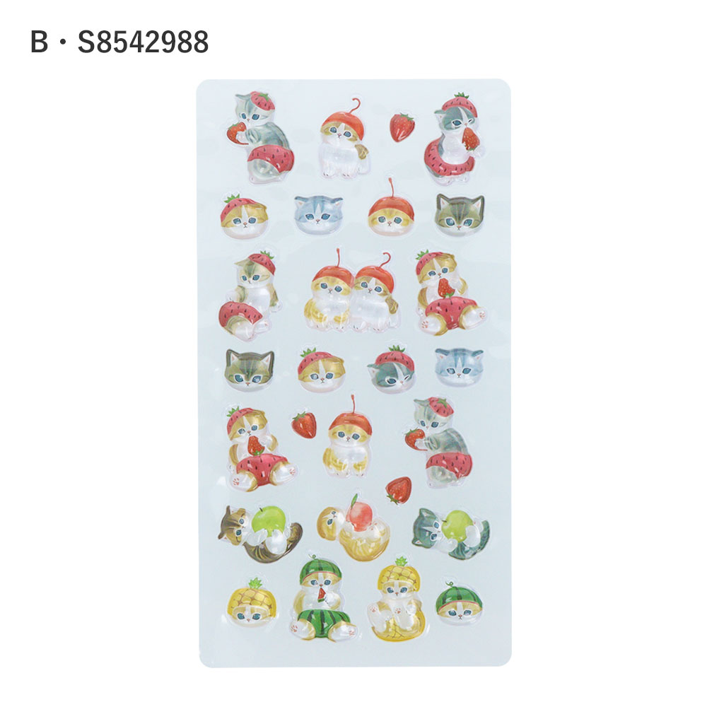 楽天市場】サンスター文具 ボンボンドロップシール mofusand S8542970