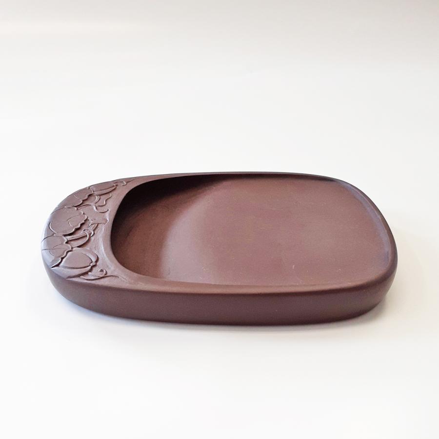 楽天市場】宋坑 端渓硯 彫花楕円型 瑞雲 6吋 硯 書道硯 そうこう たん