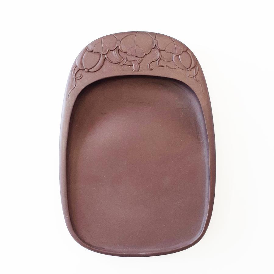 楽天市場】宋坑 端渓硯 彫花楕円型 瑞雲 6吋 硯 書道硯 そうこう たん