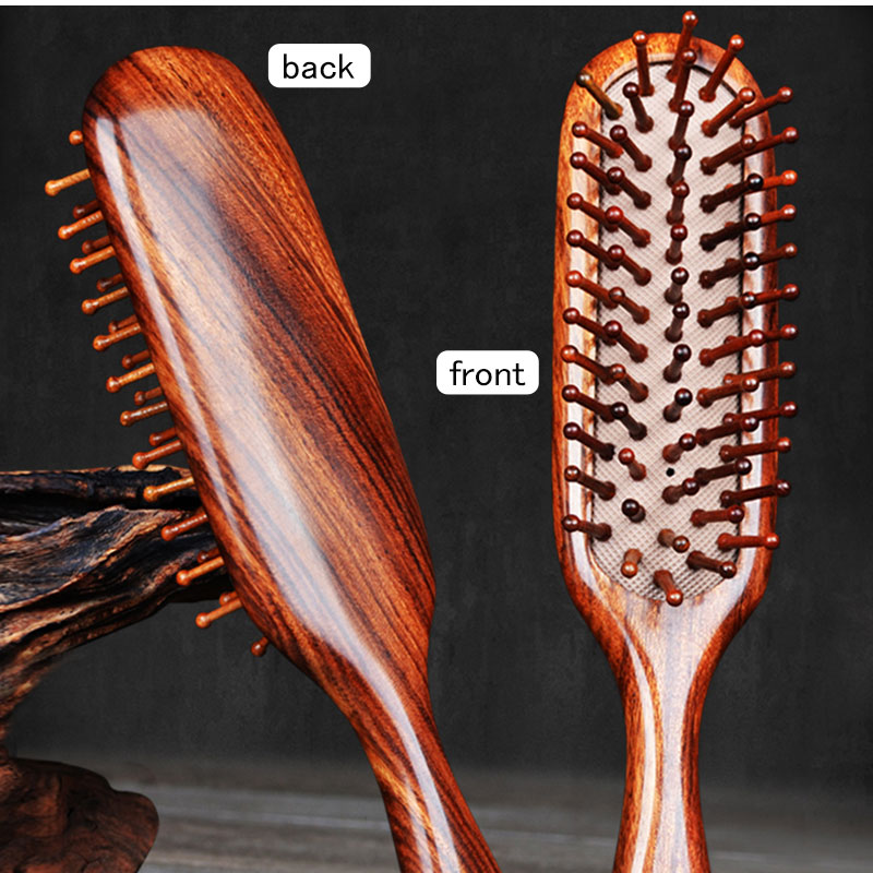 楽天市場】ヘアブラシ 木製 静電気を起こしにくい 丸いピン先 頭皮