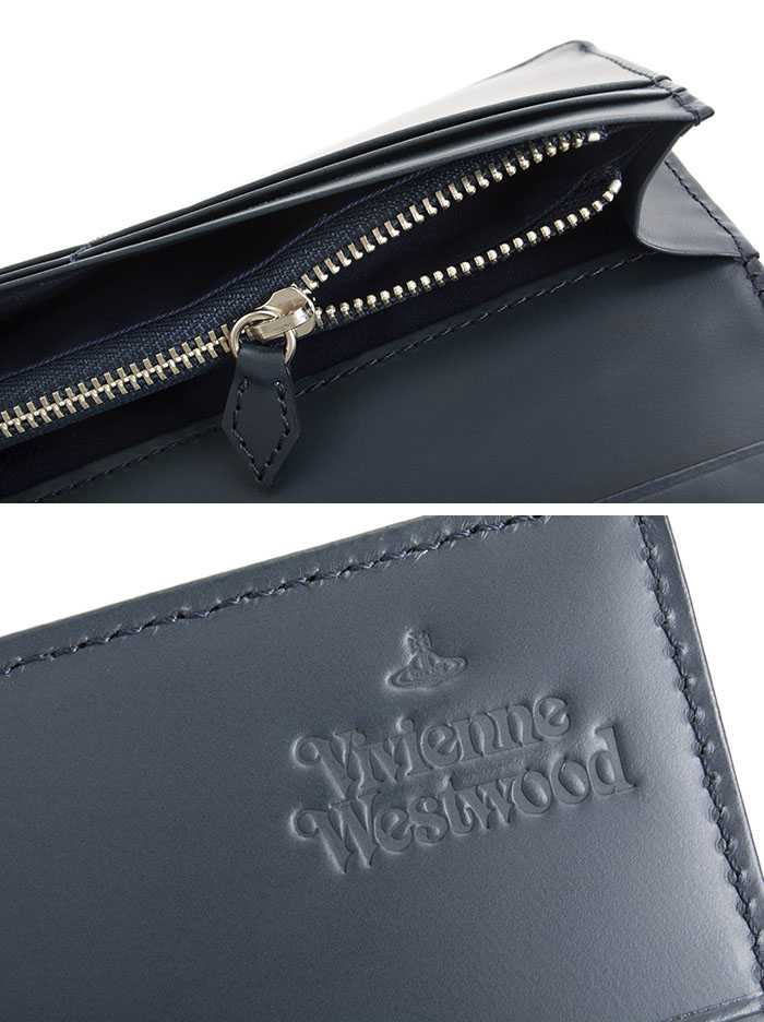 楽天市場】ヴィヴィアンウエストウッド 財布 長財布 紺(ネイビー