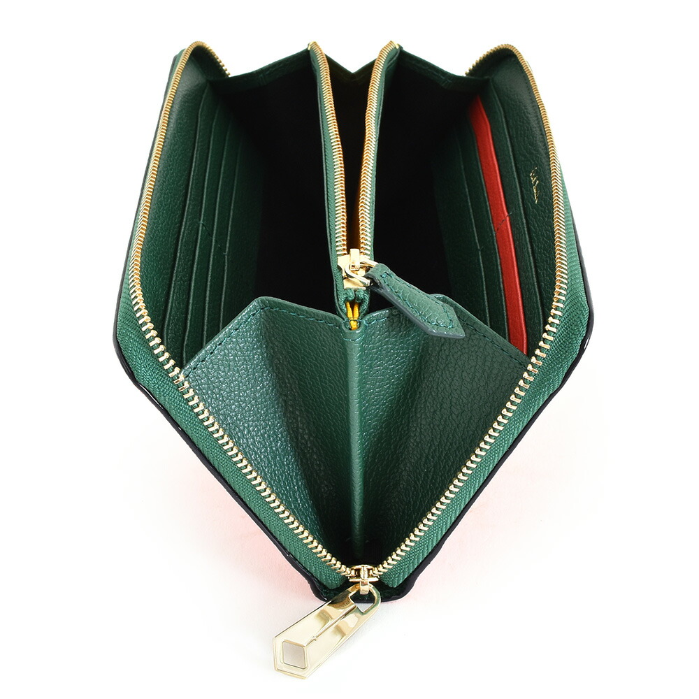 楽天市場】ポールスミス 財布 長財布 ラウンドファスナー コラル/緑