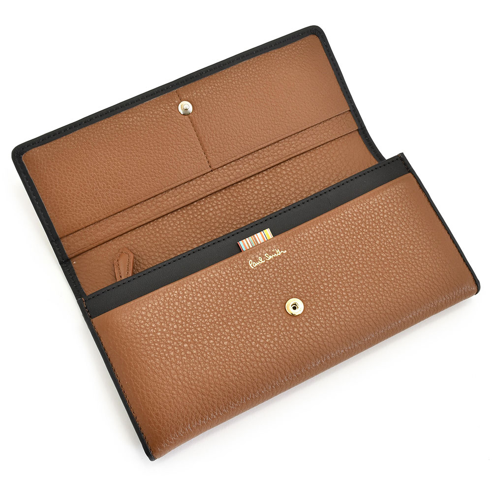 楽天市場】ポールスミス 財布 長財布 茶(ブラウン) Paul Smith pwd477