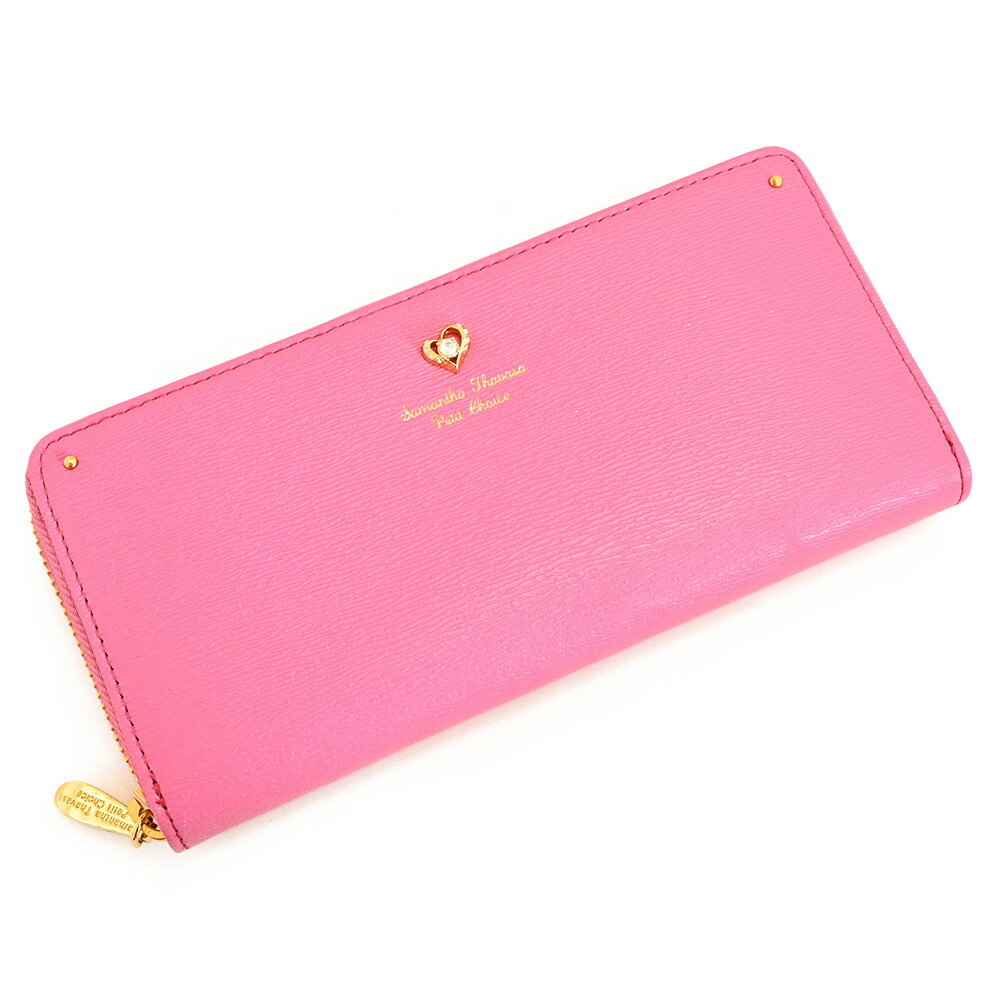 楽天市場】サマンサタバサ 財布 長財布 ラウンドファスナー チェリー