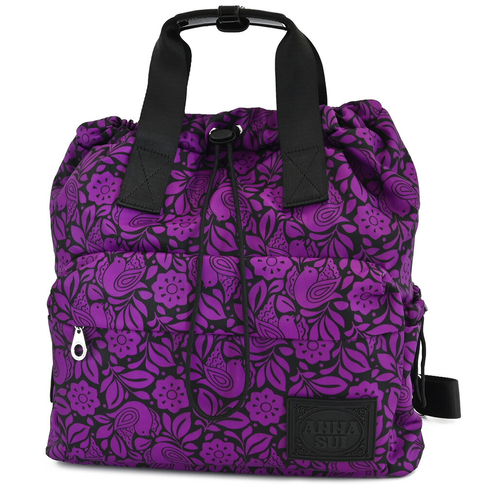 楽天市場】アナスイ バッグ 2wayリュックサック 紫(パープル) ANNA SUI