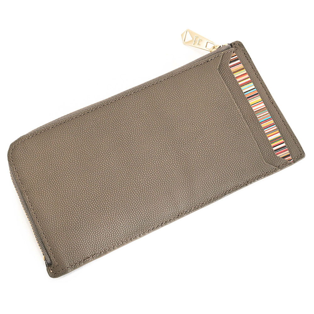 楽天市場】ポールスミス 財布 長財布 L字ファスナー ベージュ Paul