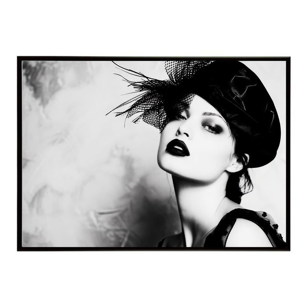 楽天市場】モノクロガール 女性ポートレート ブランド風 ガールズ