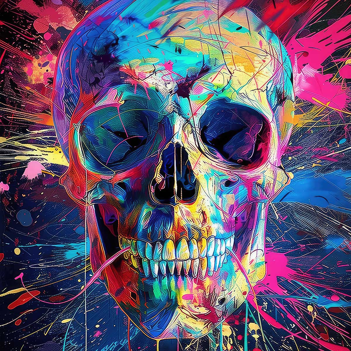 楽天市場】スカル ドクロ 骸骨 がいこつ 頭蓋骨 アバンギャルド アート