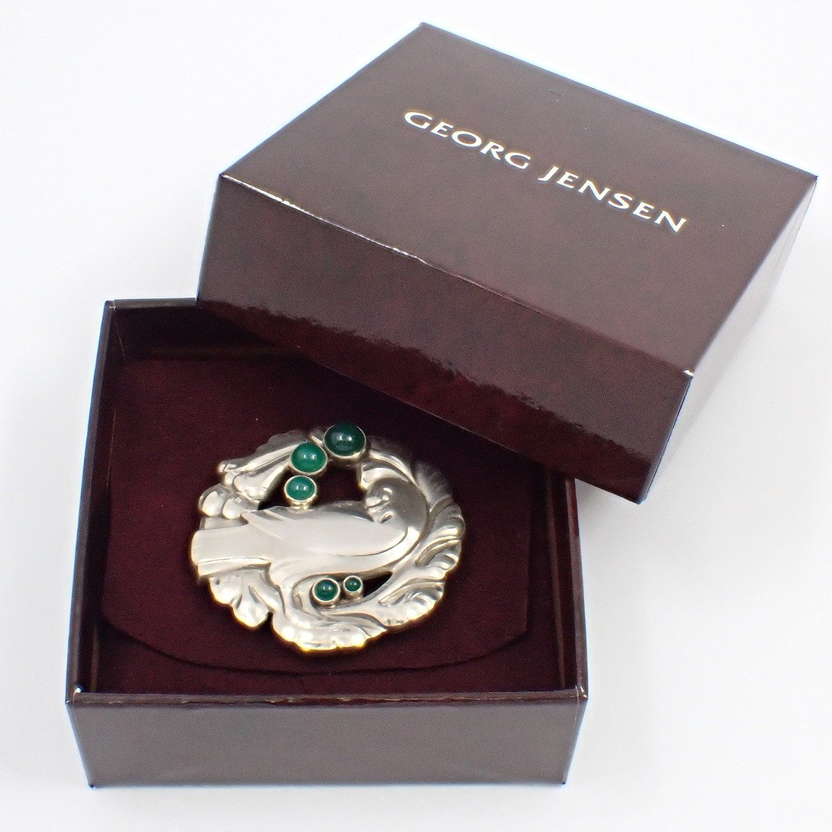 楽天市場】【中古】GEORG JENSEN ジョージジェンセン 123 鳩 ブローチ