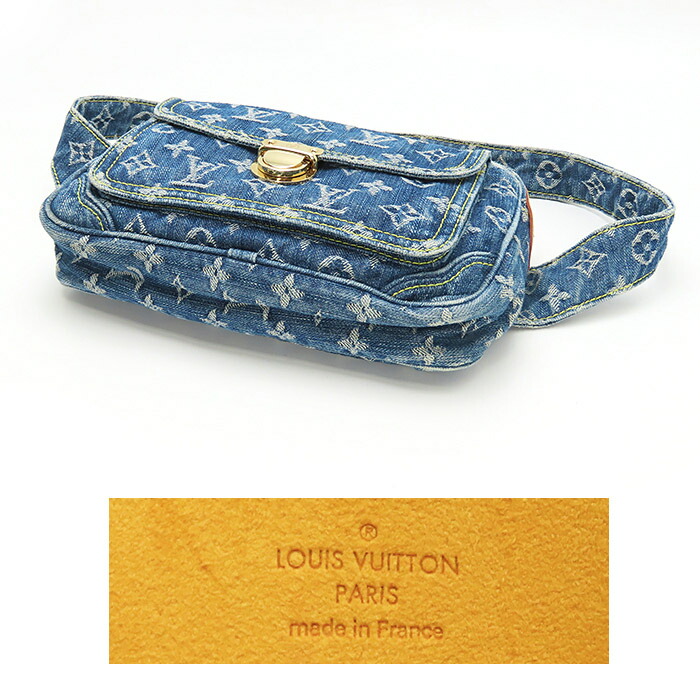 楽天市場】【ルイヴィトン】モノグラム デニム バムバッグ M95347