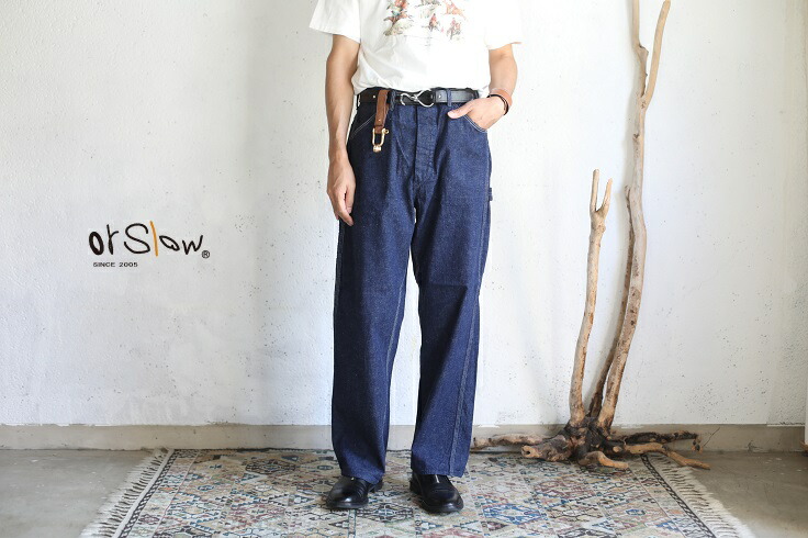 楽天市場】【orslow】 DENIM PAINTER PANTS One Wash 9oz(オンス