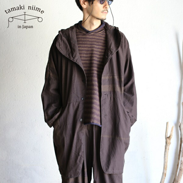 楽天市場】tamaki niime(タマキ ニイメ) 玉木新雌 hood hao brown