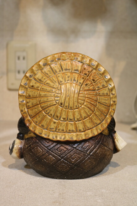 楽天市場】【10%OFF】ガマグチ狸（茶）5号信楽焼 陶器 置物 たぬき