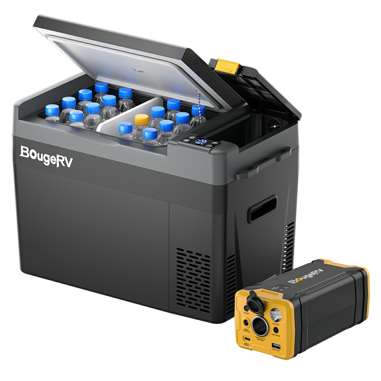楽天市場】【送料無料】BougeRV ポータブル冷蔵庫 車載冷蔵庫 20L -22