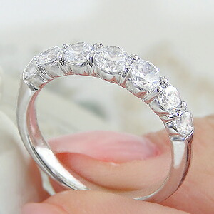 楽天市場】Pt900【1.0ctUP】7石 ダイヤモンド リング指輪 プラチナ