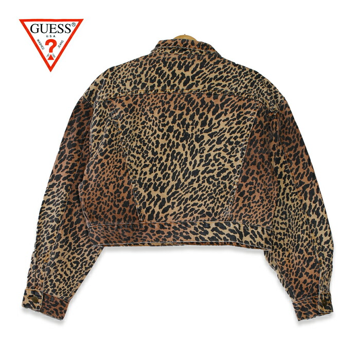 楽天市場】90年代 ゲス GUESS? レオパード総柄 デニムジャケット