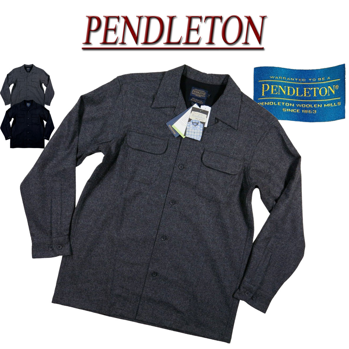 楽天市場】【定番 2色4サイズ】 ad102 新品 PENDLETON BOARD SHIRT