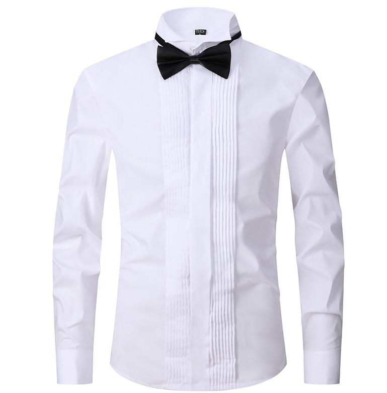 楽天市場】タキシード用シャツ ウイングカラーシャツ メンズドレス