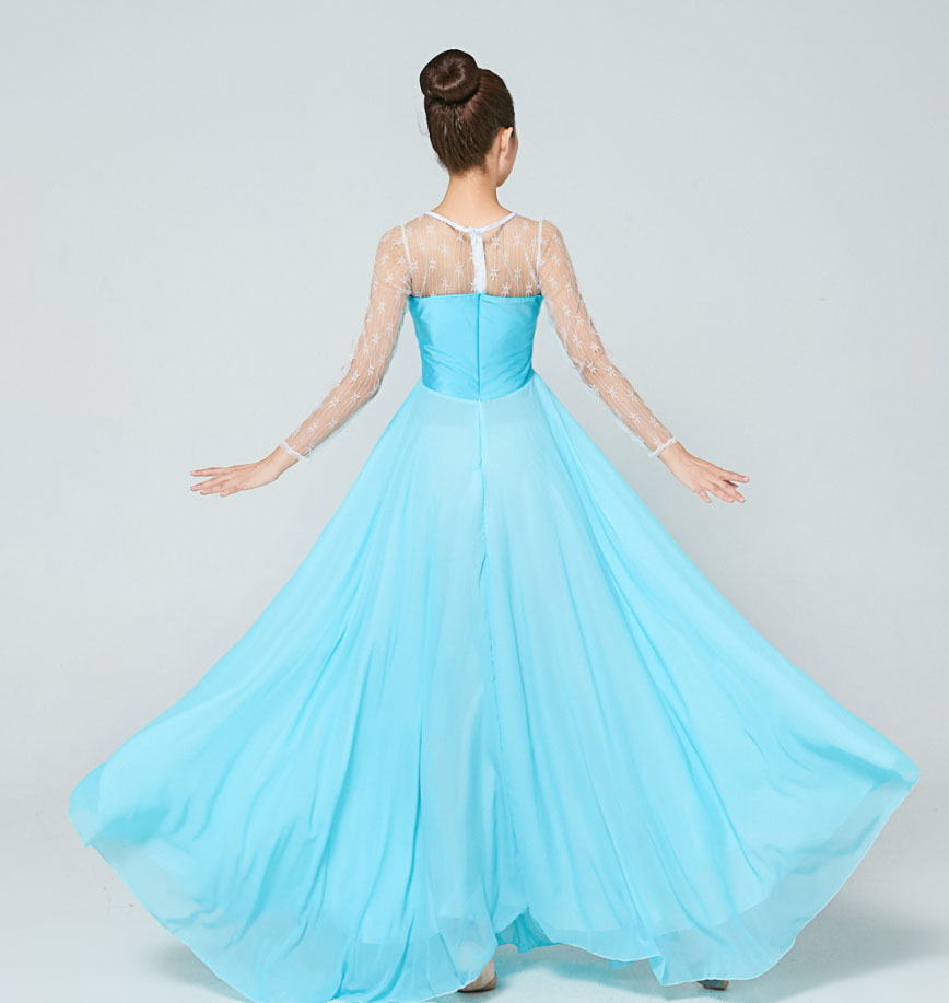 楽天市場】ダンス ワンピース レディース ロング丈 バレエ 社交ダンス