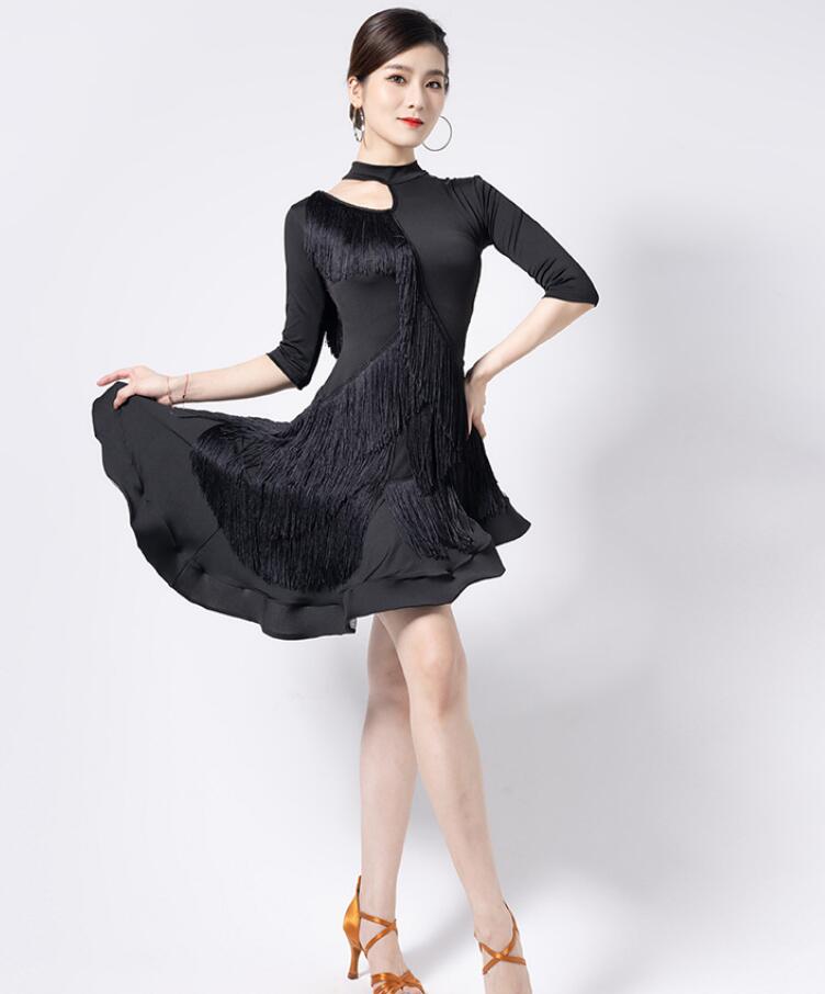 楽天市場】社交ダンス ワンピース 裾フリル ショート丈 ミモレ丈 社交