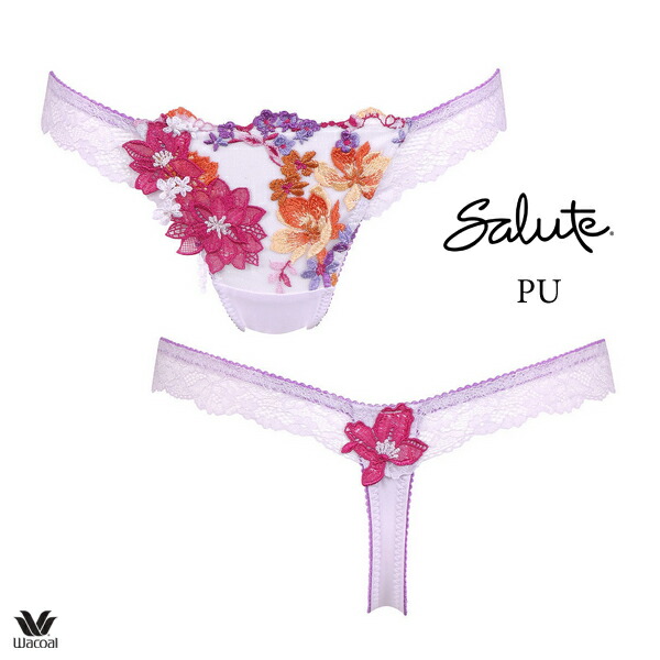 楽天市場】サルート リボンブラ（カラーパープル）（ショーツ