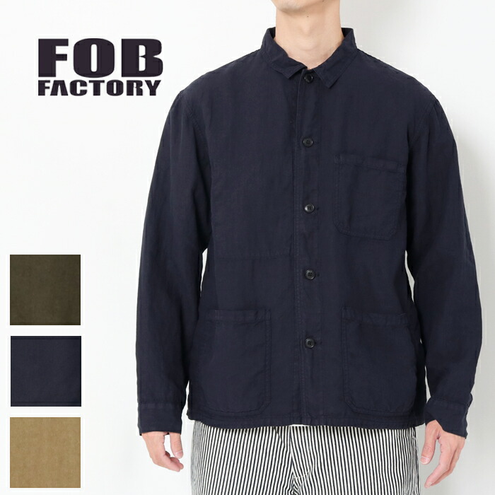 楽天市場】FOB FACTORY エフオービーファクトリー ヘンプシャツ