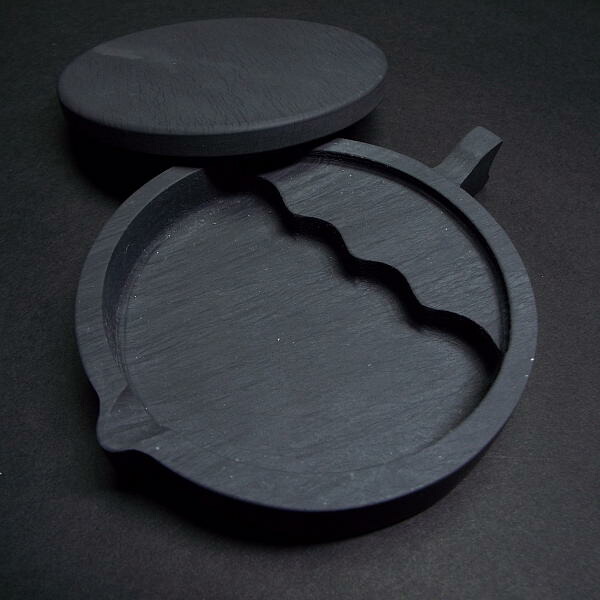 楽天市場】書道用品 歙州硯 墨池 4吋｜書道 書道硯 蓋付き 多機能