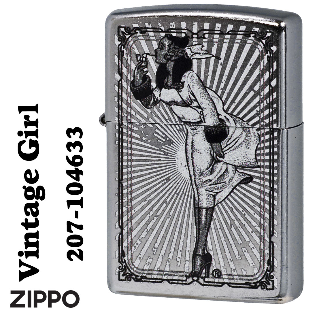 楽天市場】zippo(ジッポーライター) Vintage Girl Frame ビンテージ