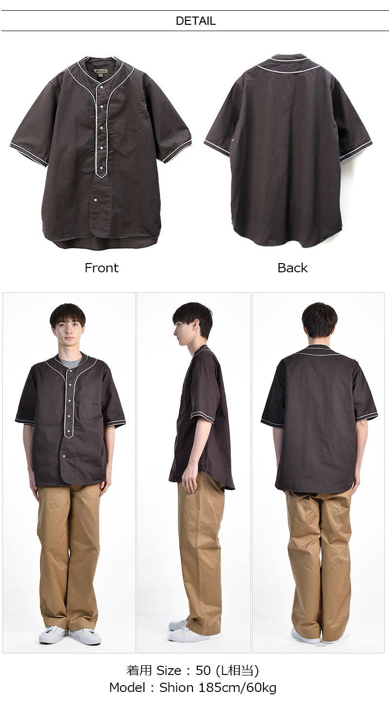 楽天市場】Nigel Cabourn/ナイジェル・ケーボン BASEBALL SHIRT SHORT