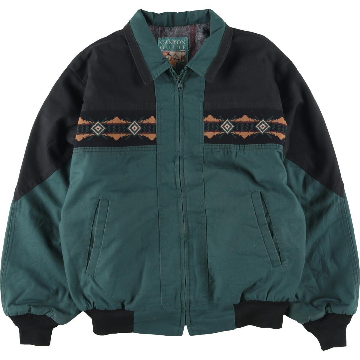 楽天市場】CANYON GUIDE ネイティブ柄 ワークブルゾン USA製 メンズL