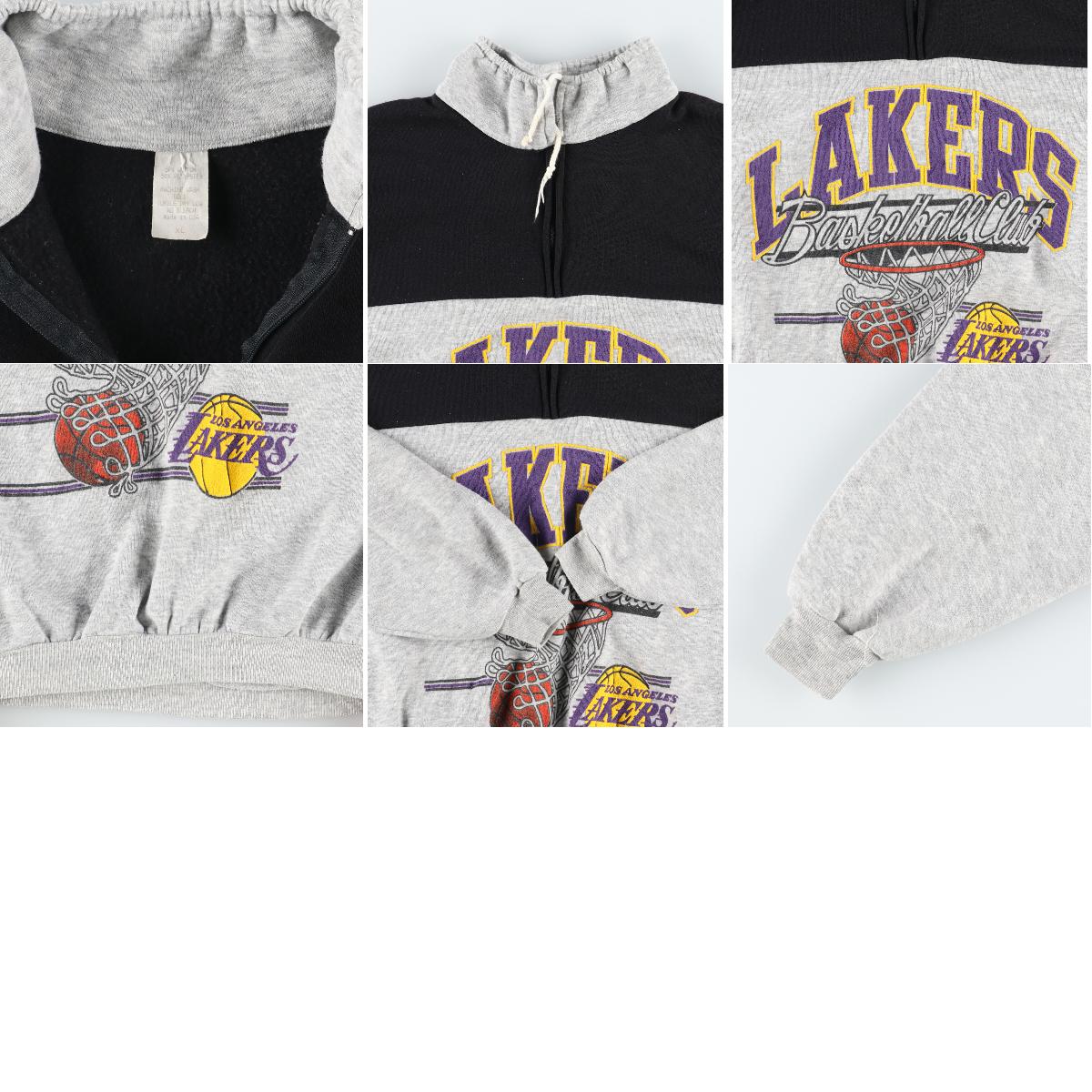 NBAレイカーズ トレーナーハーフジップ ロサンゼルス・レイカーズ