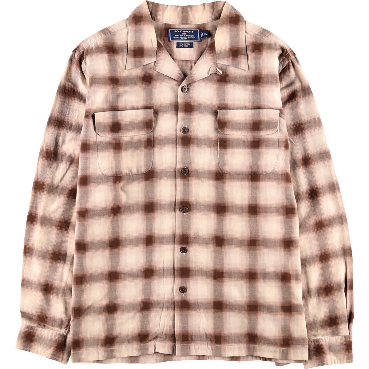 ポロスポーツ 90sオンブレチェックジャケット ラルフローレン M 楽天