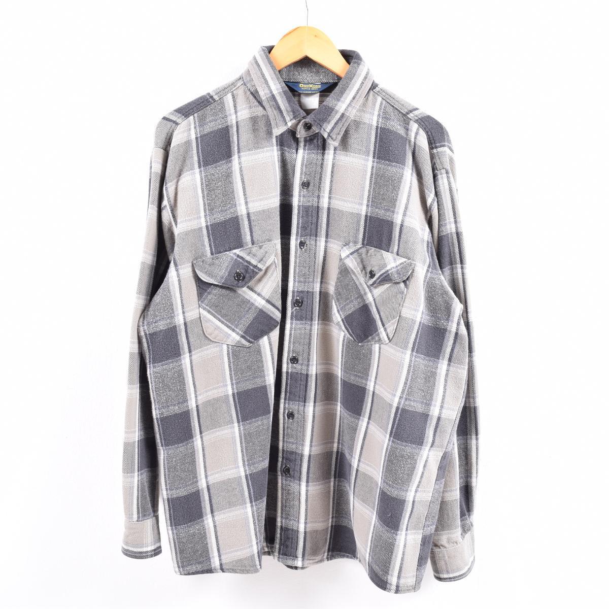 楽天市場】80年代 オシュコシュ Osh kosh チェック柄 長袖 ヘビー