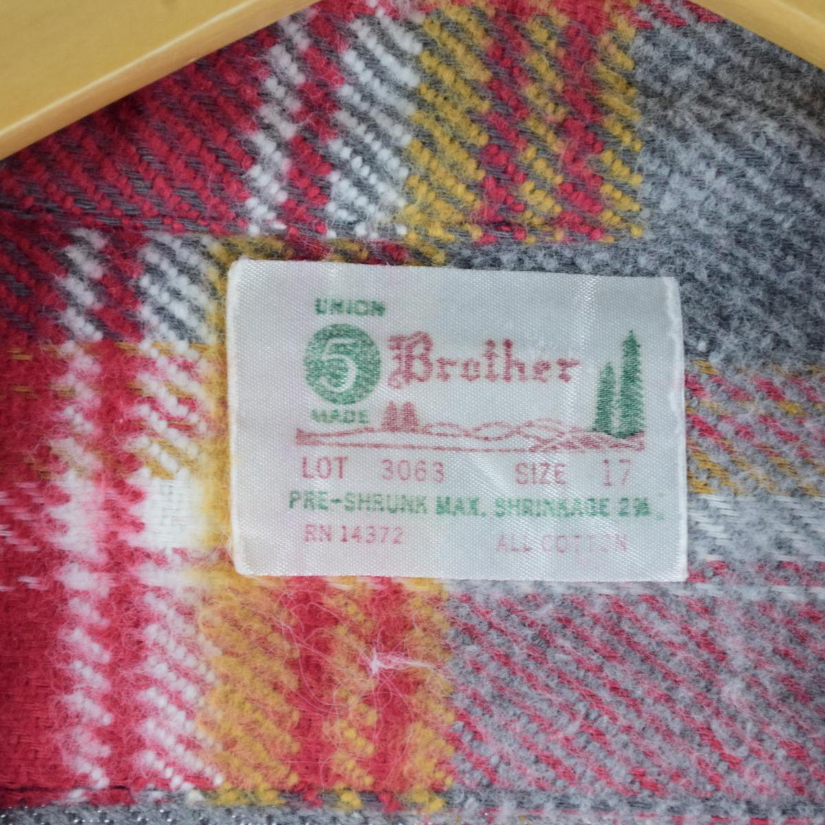 楽天市場】60〜70年代 ファイブブラザー Five Brother 森タグ チェック