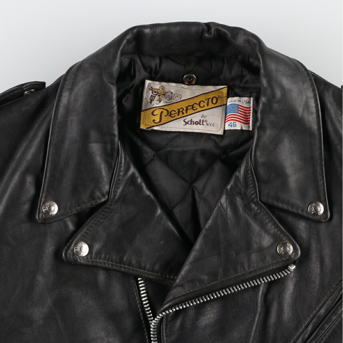 楽天市場】古着 80~90'S ショット SCHOTT 118J ダブルライダース