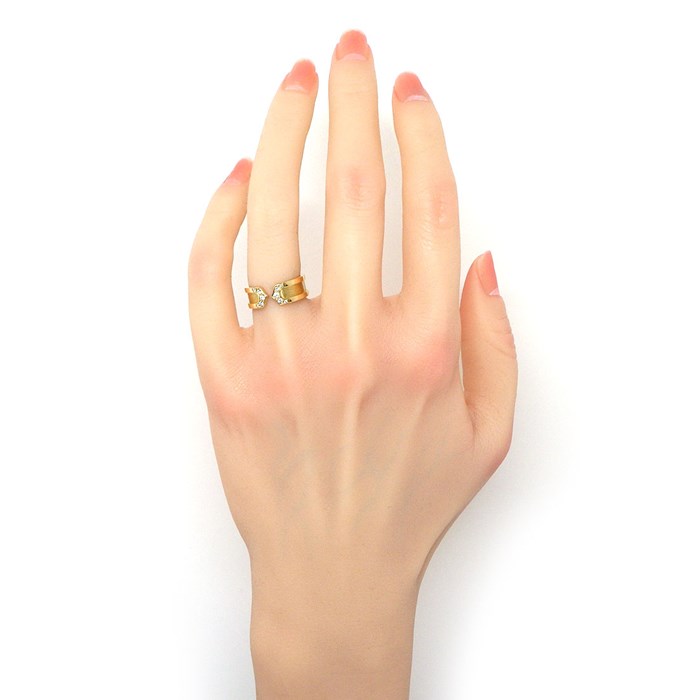 楽天市場】カルティエ Cartier リング C2 2C ダイヤモンド K18YG 8号