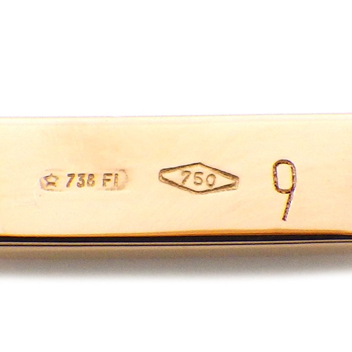 楽天市場】グッチ GUCCI リング オクタゴナル スクエア ロゴ K18PG 9号