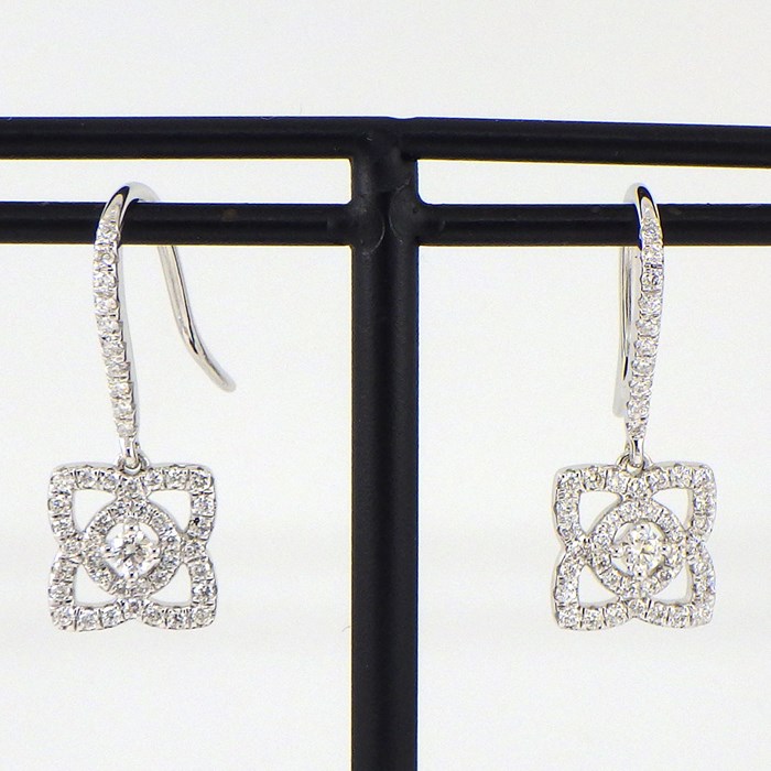 楽天市場】デビアス De Beers ピアス フック アンシャンテ ロータス