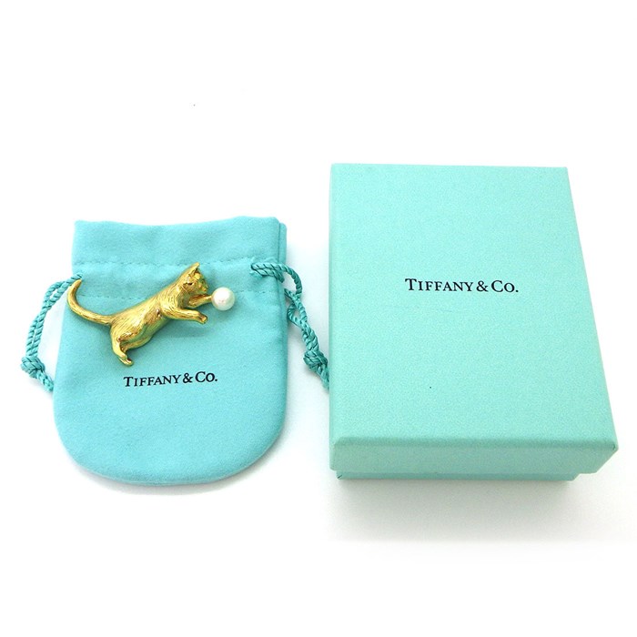 楽天市場】ティファニー Tiffany & Co. ブローチ キャット 猫 ボール