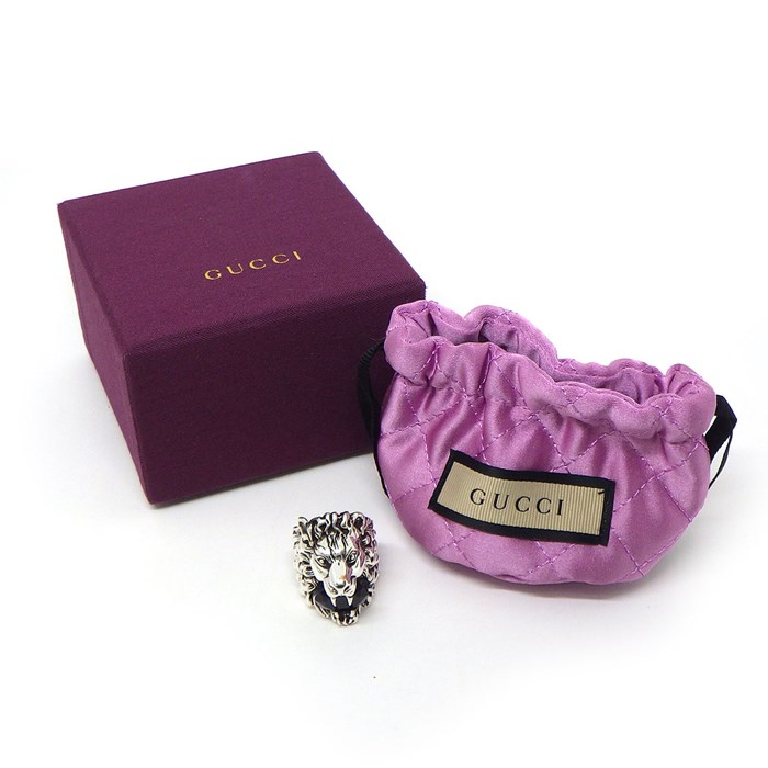楽天市場】グッチ GUCCI リング ライオン ヘッド 402763 J1D50 9074