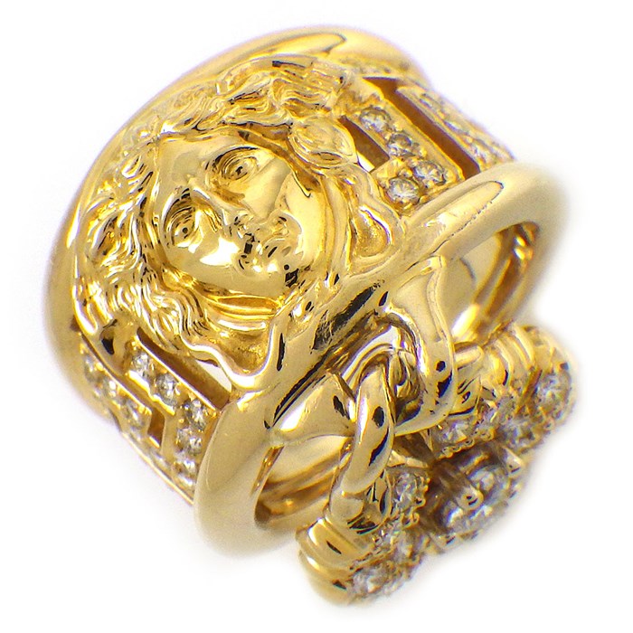 楽天市場】ヴェルサーチェ VERSACE リング メデューサ フラワー