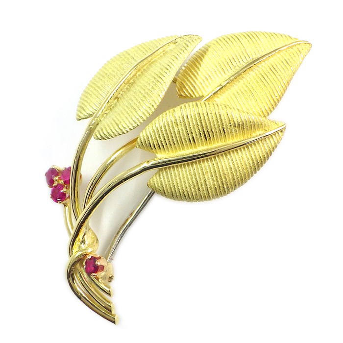 楽天市場】ティファニー Tiffany & Co. ブローチ リーフモチーフ K18YG