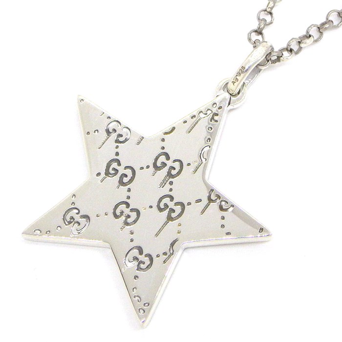 楽天市場】グッチ GUCCI ネックレス ゴースト スカル ドクロ ピンク 星