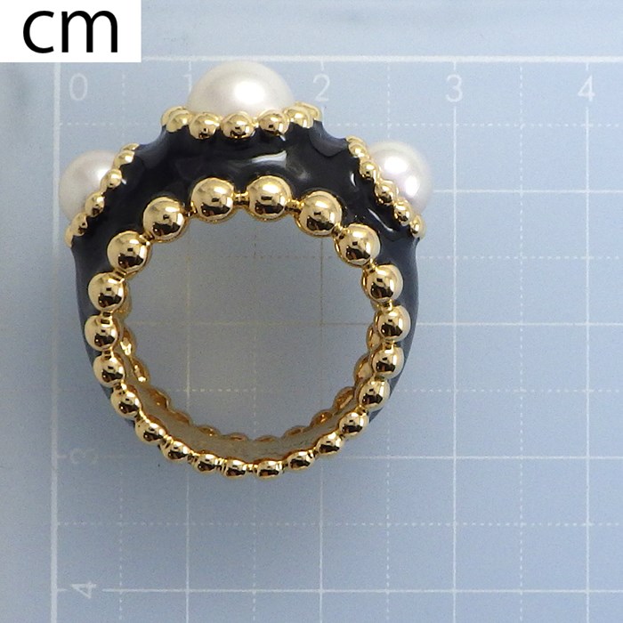 楽天市場】シャネル CHANEL リング パール 11.4mm珠 パール K18YG