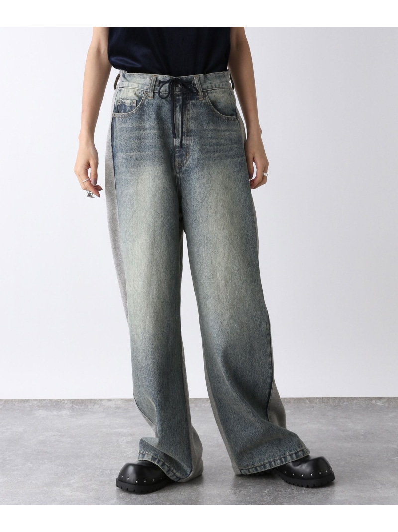 楽天市場】スウェットドッキングデニム JEANASIS ジーナシス パンツ