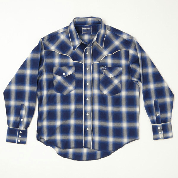 楽天市場】Wrangler ラングラー WM1932 オンブレチェックウエスタン