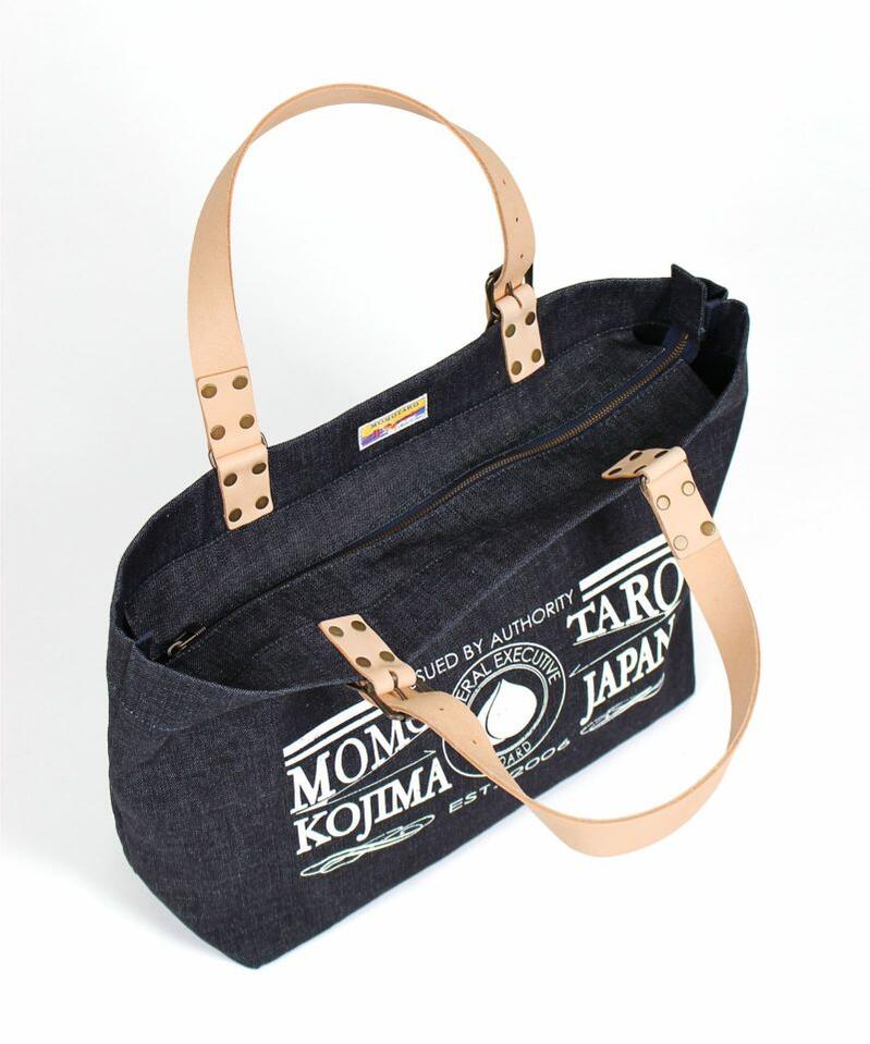 楽天市場】桃太郎ジーンズ 日本製 レザーハンドル デニムトートバッグ