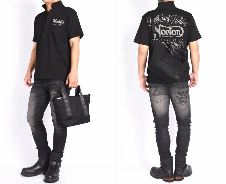 楽天市場】ノートン NORTON ブラックシリーズ NORTONロゴ刺繍 モーター