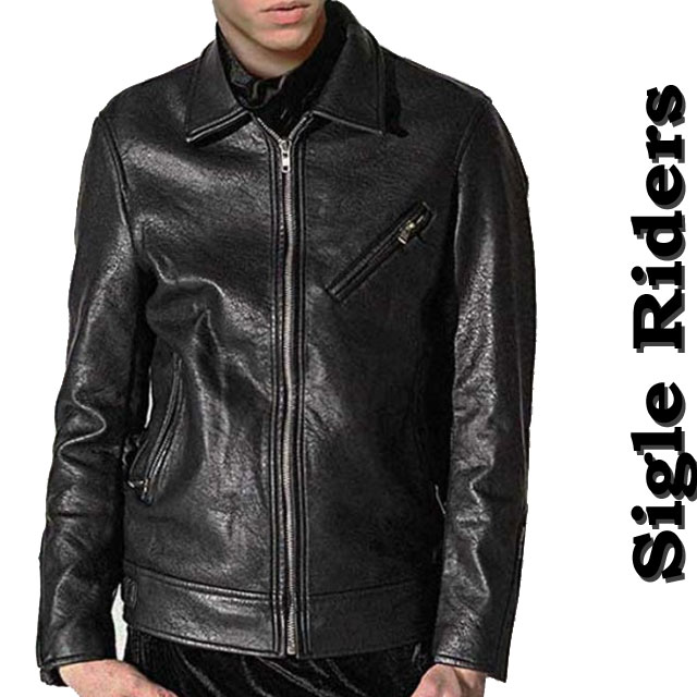 楽天市場】ライダース ジャケット フェイクレザー シングルライダース