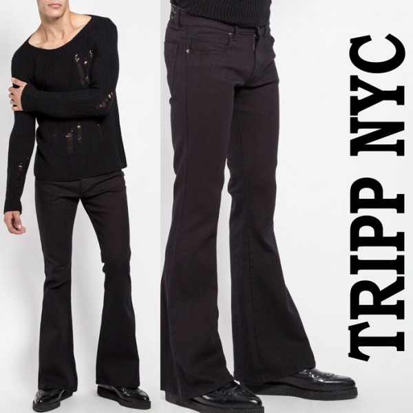 楽天市場】ベルボトム ジーンズ ブラック TRIPP NYC トリップ